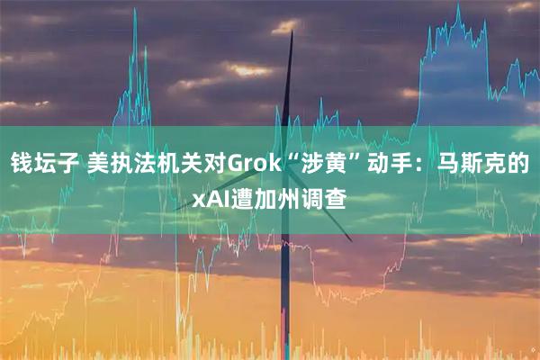 钱坛子 美执法机关对Grok“涉黄”动手：马斯克的xAI遭加州调查